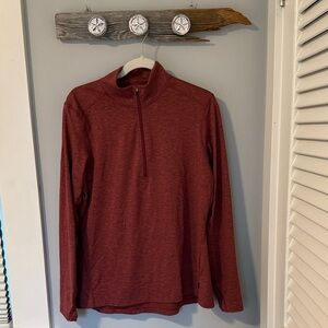 REI Women’s 1/4 Zip Puller XL Maroon